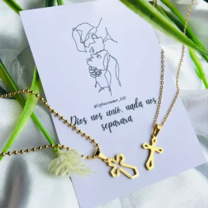 Cadenas para pareja cruz